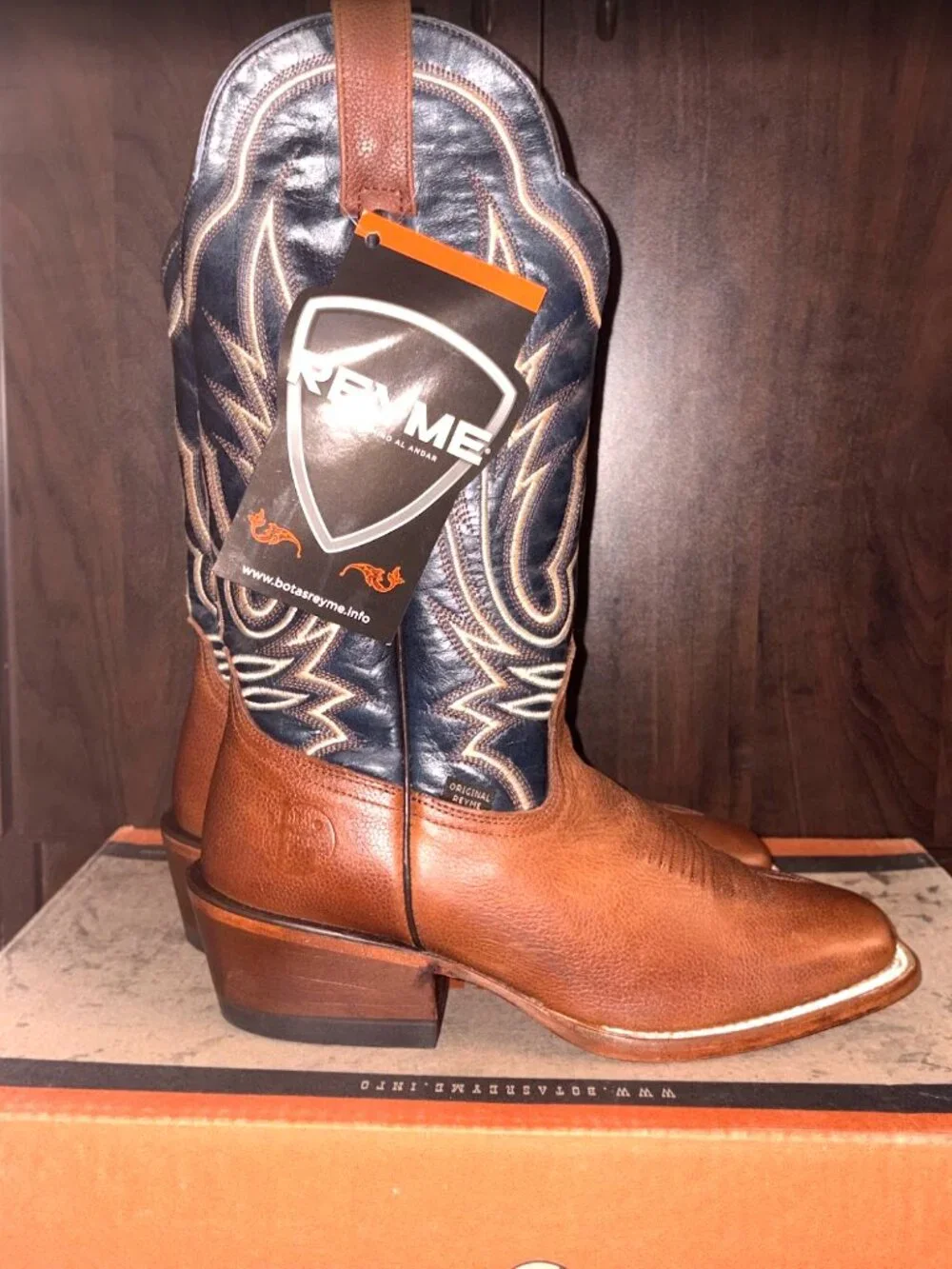 REYME Men Boots | Naga Miel/Barza Marino | Retail price: $180